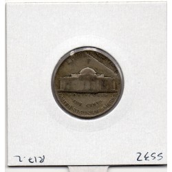 Etats Unis 5 cents 1943 P TB fauté, laminage, KM 192a pièce de monnaie