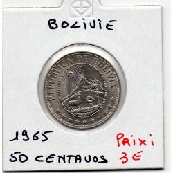 Bolivie 50 centavos 1965 Spl, KM 190 pièce de monnaie