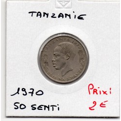 Tanzanie 50 senti 1970 Sup, KM 3 pièce de monnaie