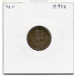 Suède 25 Ore 1917 TB, KM 785 pièce de monnaie