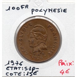 Polynésie Française 100 Francs 1976 Sup-, Lec 124 pièce de monnaie