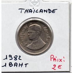 Thailande 1 Baht 1982 Spl, KM Y159 pièce de monnaie