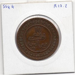 Maroc 10 Mouzounas 1321 AH -1903 Berlin TTB+, Lec 86 pièce de monnaie