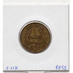 Tunisie, 1 franc 1941 - 1360 AH TTB, Lec 241 pièce de monnaie