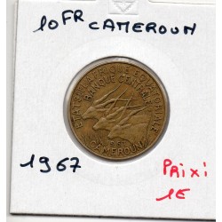 Cameroun  10 francs 1967 TTB, KM 2a pièce de monnaie