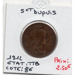 5 centimes Dupuis 1912 TTB, France pièce de monnaie