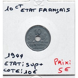 10 centimes état Français 1944 Sup+, France pièce de monnaie
