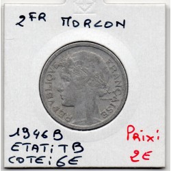 2 francs Morlon 1946 B Beaumont TB, France pièce de monnaie