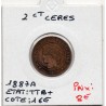 2 centimes Cérès 1887 TTB+, France pièce de monnaie