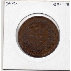 Serbie 10 para 1868 TB, KM 3 Michael III Obrenovich pièce de monnaie