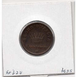 Italie Napoléon 3 centesimi 1811 M milan TTB-, KM C2 pièce de monnaie