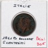 Italie 5 centesimi 1861 B Bologne TB,  KM 3 pièce de monnaie