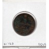 Italie 5 centesimi 1861 B Bologne TB,  KM 3 pièce de monnaie