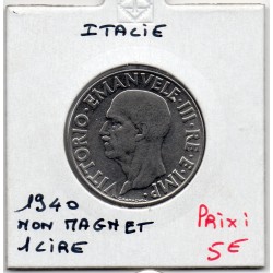 Italie 1 Lire 1940 non magnétique FDC,  KM 77a pièce de monnaie