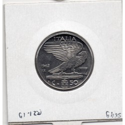 Italie 50 centesimi 1942 Sup-,  KM 76b pièce de monnaie