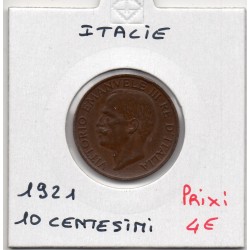 Italie 10 centesimi 1921 R Rome Sup-,  KM 60 pièce de monnaie