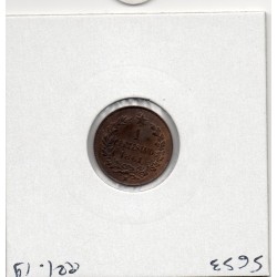 Italie 1 centesimo 1861 M Milan Sup,  KM 1 pièce de monnaie