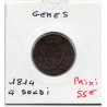 Italie Republique de Gênes, 4 Soldi 1814 TTB-,  KM 284 pièce de monnaie