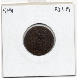 Italie Lucca Bolognino ou 3 soldi 1790 TB pièce de monnaie