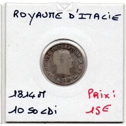 Italie Napoléon 10 soldi 1814 M Milan B,  KM C6 pièce de monnaie
