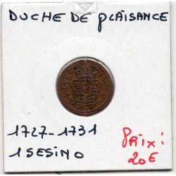 Italie Plaisance 1 Sesino 1727-1731 TTB, KM 32 pièce de monnaie