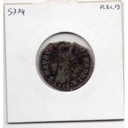 Vatican Ferrara Clement XI Muraiolla de 4 baiocchi 1710 AB, KM 101 pièce de monnaie