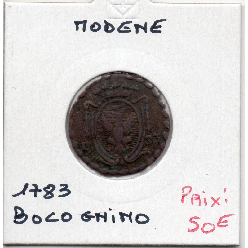 Italie Modène 1 Bolognino 1783 TB, KM 15 pièce de monnaie