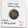 Italie Venise Anonyme 2 Gazzette 1722 B+, pièce de monnaie