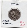 Italie Lucca 1 Franco 1808  TTB-, KM 23 pièce de monnaie