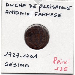 Italie Plaisance 1 Sesino 1727-1731 TB, KM 32 pièce de monnaie