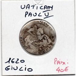 Vatican Paul V Giulio 1620 TB-, KM 20 pièce de monnaie
