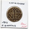 Catalogne Barcelone 4 Quartos 1813 TB, KM 77 pièce de monnaie