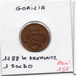Italie gorizia, goritz 1 Soldo 1788 K Kremnitz TTB+, KM 27 pièce de monnaie