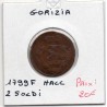 Italie gorizia, goritz 2 Soldi 1799 F Hall  TTB-, KM 41 pièce de monnaie