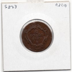 Italie gorizia, goritz 2 Soldi 1799 F Hall  TTB-, KM 41 pièce de monnaie