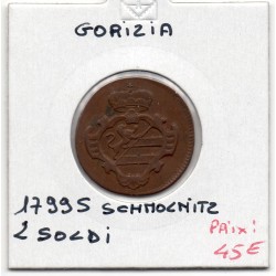 Italie gorizia, goritz 2 Soldi 1799 S Schmollnitz  TTB, KM 44 pièce de monnaie