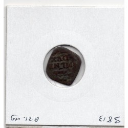 Italie Milan quattrino charles III 1728, TB KM 144 pièce de monnaie