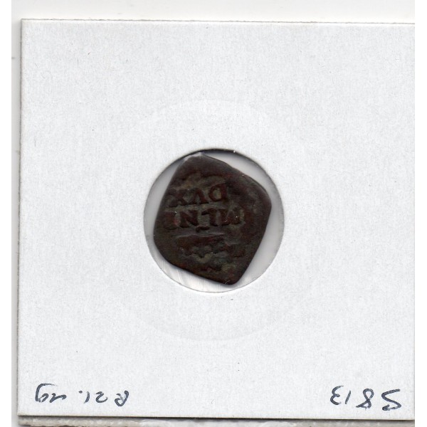 Italie Milan quattrino charles III 1728, TB KM 144 pièce de monnaie