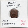 Italie Milan quattrino charles III 1726, TB KM 144 pièce de monnaie