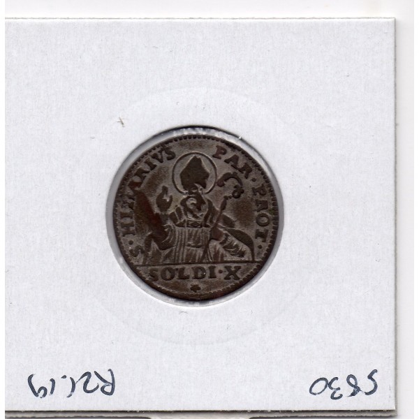 Italie Parme 10 Soldi 1794 TTB, KM 6 pièce de monnaie