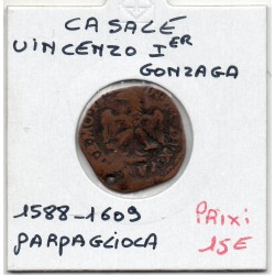 Italie Casale Vincenzo I Parpagliola 1588-1609 B, pièce de monnaie
