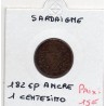 Italie Sardaigne 1 centesimo 1826 P Ancre TTB, KM 125 pièce de monnaie