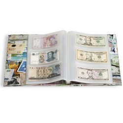 Album classeur billets de banque de collection, VARIO "BILLS" pour 300 billets