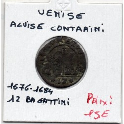 Italie Venise Alvise Contarini 12 bagattini 1676-1684 TB, km 348 pièce de monnaie