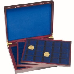 Coffret Numismatique VOLTERRA TRIO de luxe, 60 pièces jusqu'à 48 mm Ø