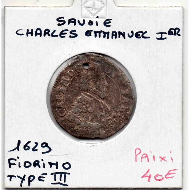 Duché de Savoie, Charles Emmanuel 1er (1629) Fiorino type III