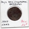 Pays-Bas Espagnols Brabant 1 Liard 1647 Bruxelles, KM 62 pièce de monnaie