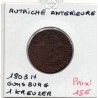 Autriche Antérieure 1 kreutzer 1803 H Gunzburg TTB, KM 27 pièce de monnaie