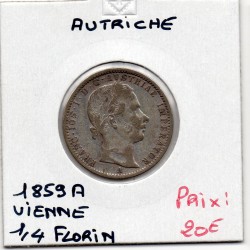 Autriche 1/4 Florin 1859 A Vienne, KM 2214 pièce de monnaie