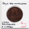 Pays-Bas Autrichiens 2 Liards 1794 TB, KM 57 pièce de monnaie